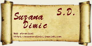 Suzana Dimić vizit kartica